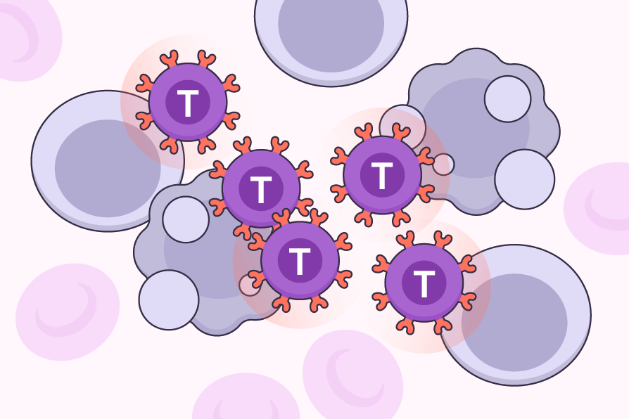 Video thumbnail showing T cells and how CAR T works.