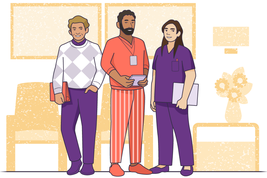 Certified treatment center team for YESCARTA® (axicabtagene ciloleucel).